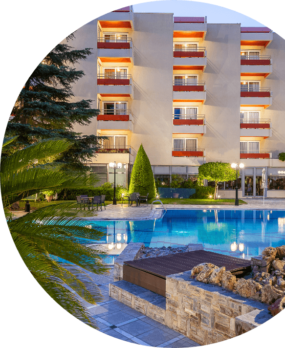 The pool of our hotel